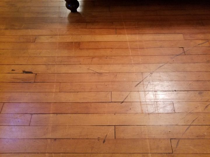 how to remove or at least lessen scratches on hardwood floors