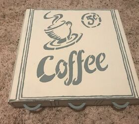 country chic paint coffee pod storage art