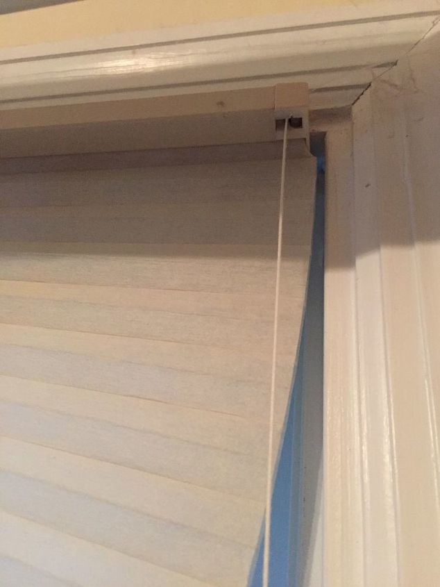 q how do i remove pleated window shades that have broken strings