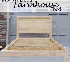 distressed finish farmhouse bed