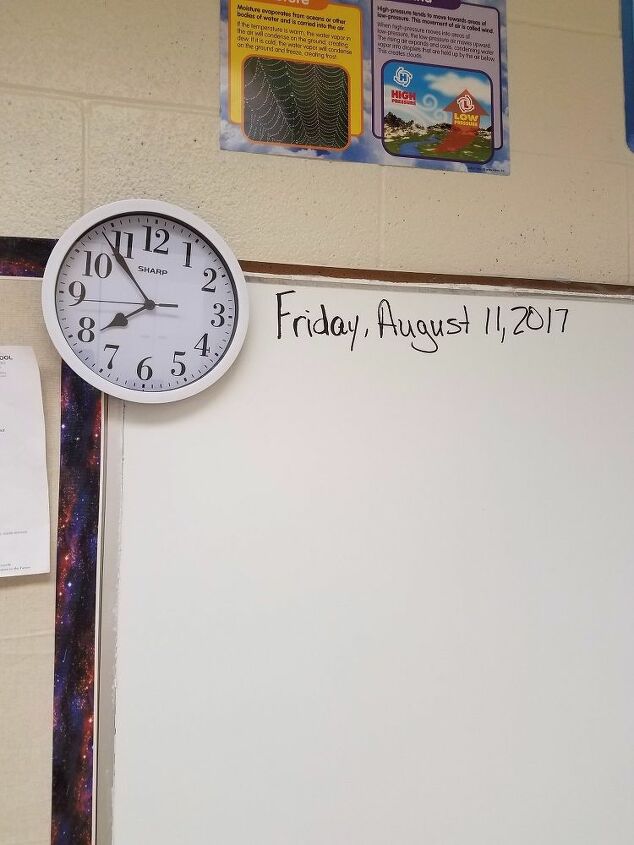 t how to turn magnetic chalk board into magnetic dry erase board