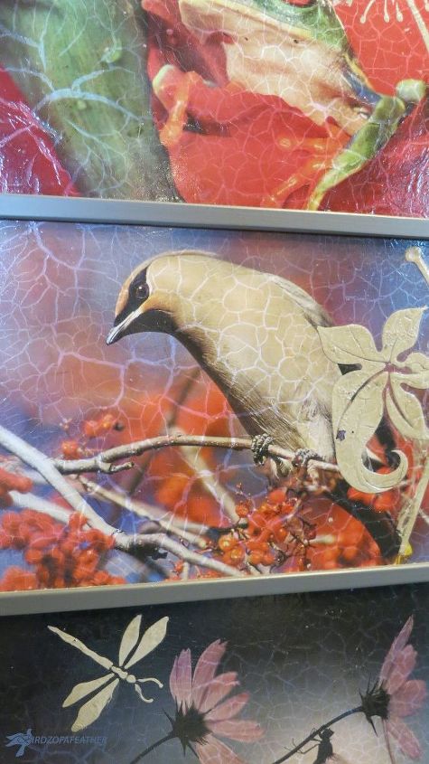 decoupaged medicine cabinet