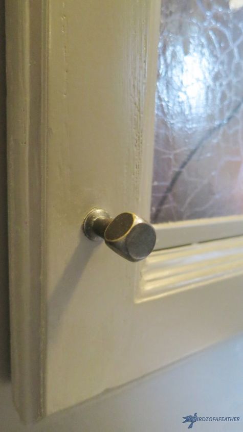 decoupaged medicine cabinet