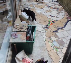 mosaic catio cat patio project