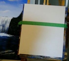 how to blend a beautiful blue sky with acrylic paint for the beginner