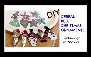 Awesome Recycled Ornaments, CEREAL BOX Ornaments, DIY