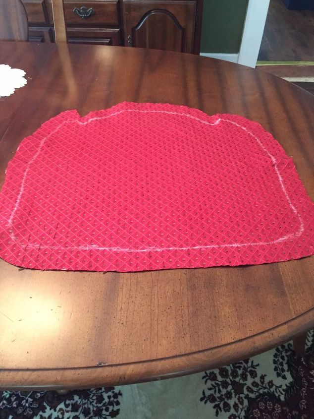 giving life to an old drab desk chair cushion
