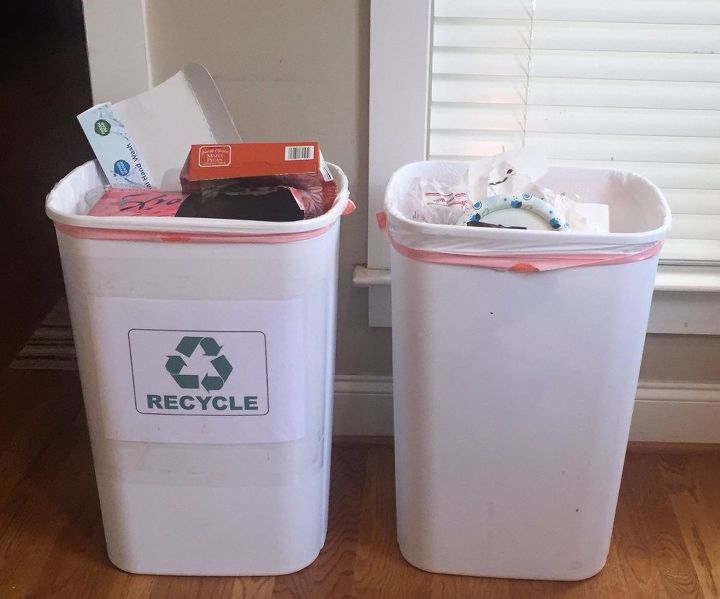 alternative to those ugly eyesore overfilled trash recycling bins