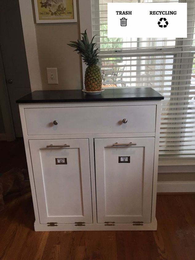 alternative to those ugly eyesore overfilled trash recycling bins