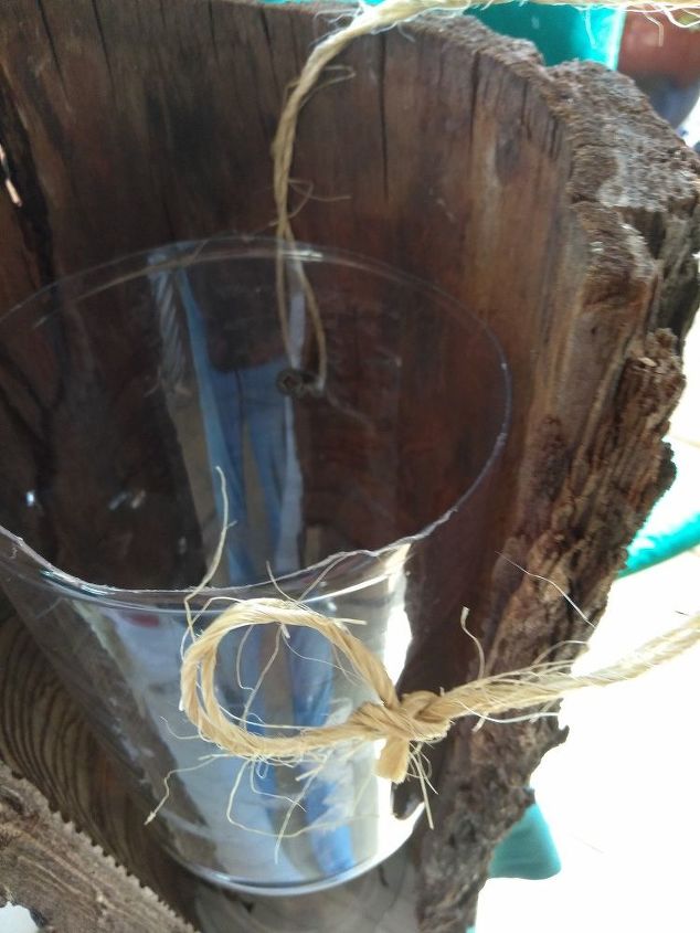 rustic bird feeder from leftover plastic bottles