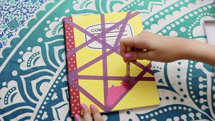 cuadernos diy para la vuelta al cole 2017 2018 cuaderno geomtrico diy