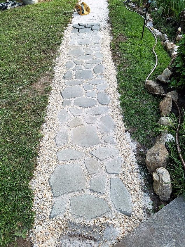 diy cobblestone path hometalk