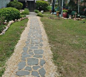diy cobblestone path