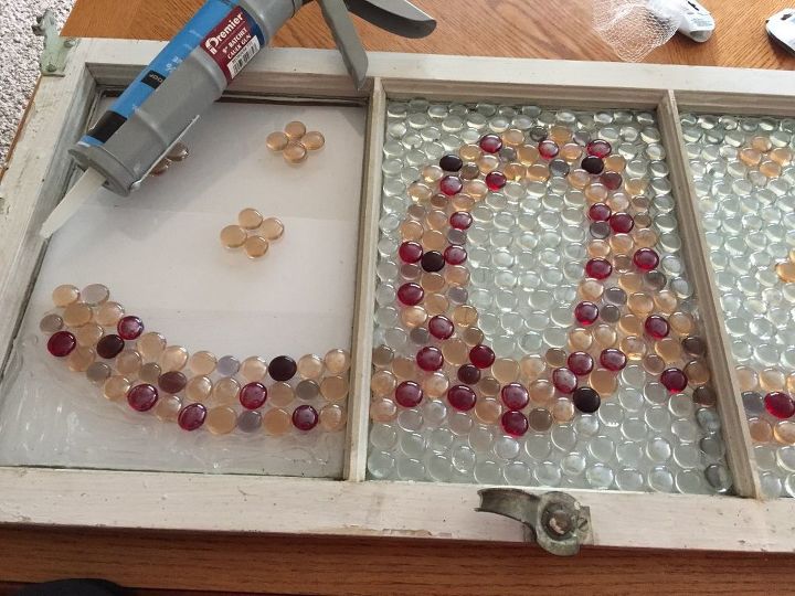 Window Bead Project How to Make a Window Mosaic With Dollar Store Glass Gems | Hometalk