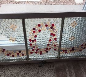 Dollar Store Beads/gems and Old/antique Window...#2
