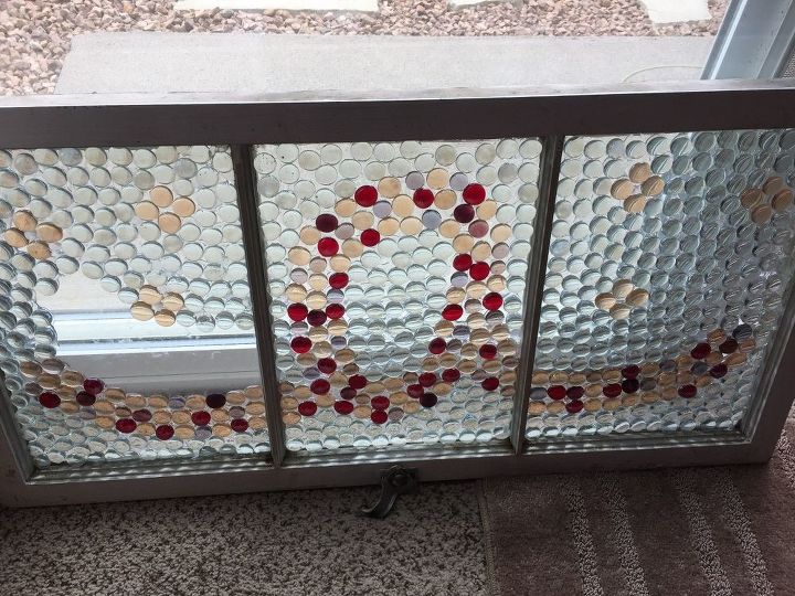 Window Bead Project How to Make a Window Mosaic With Dollar Store Glass Gems | Hometalk
