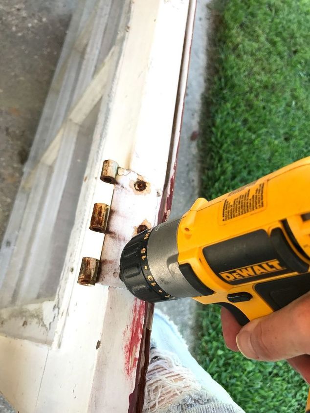 window pane door turned picture frame