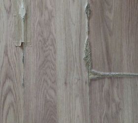 how can i fix oak laminate flooring that has swollen from being wet