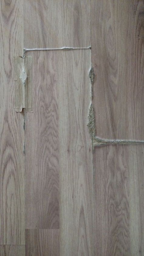 how can i fix oak laminate flooring that has swollen from being wet