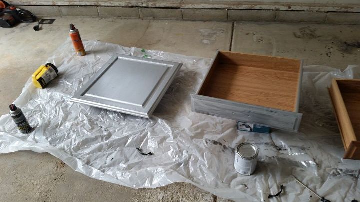 Goodbye Ugly 80 S Oak Cabinets Hello Modern Industrial Hometalk