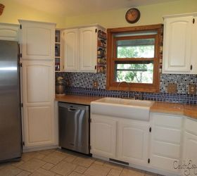 french country farmhouse kitchen makeover on a budget