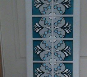 kitchen cabinet door into textured wall art