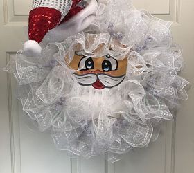 easy santa face wreath 30 minute project