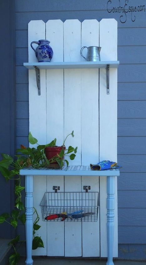 fence board potting bench