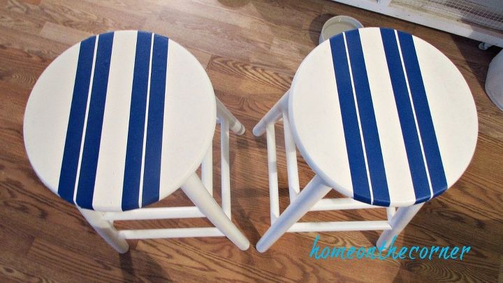 turquoise beach inspired bar stools