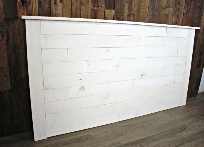 how to build a shiplap headboard