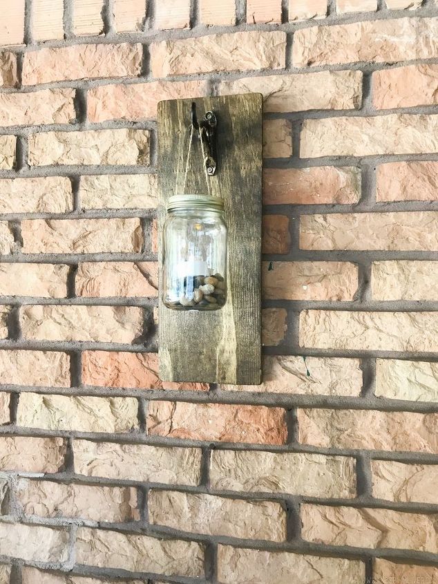 rustic candle holder
