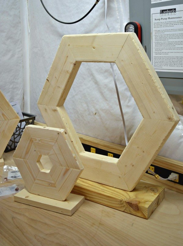 calabazas de madera hexagonales fciles