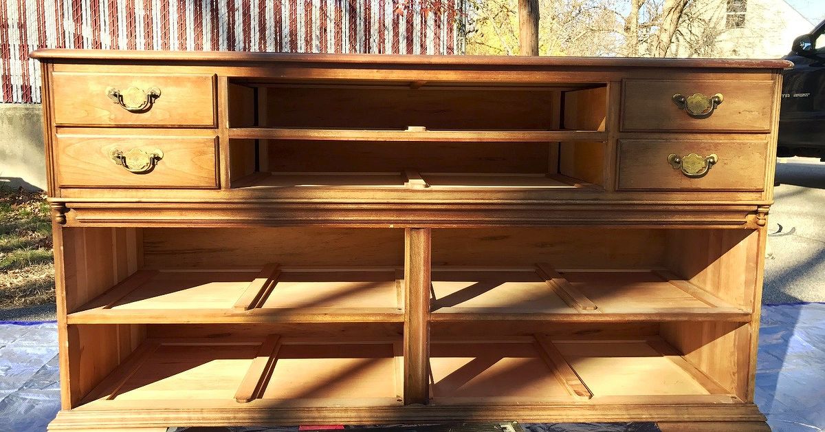 Old Dresser Turned Into Modern Tv Stand Hometalk