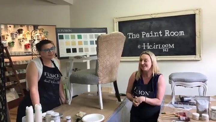 how to paint fabric furniture