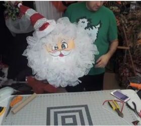 easy santa face wreath 30 minute project