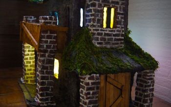 Paper Clay Haunted House With Lights!