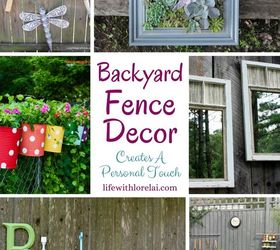 backyard fence decor