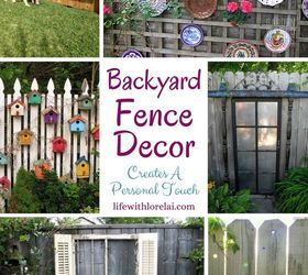 backyard fence decor