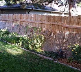 Making pretty from neighbors ugly fence. | Hometalk
