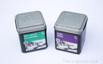 Convierte viejas latas de té en macetas