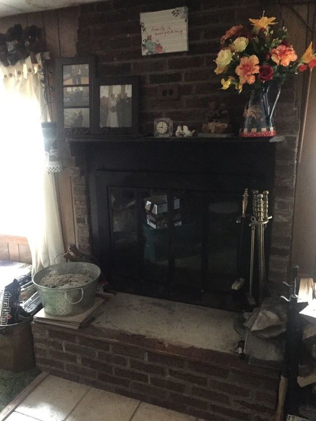 q how can i brighten up my fireplace