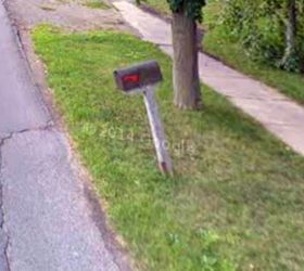 how to make a diy bicycle mailbox that s sure to stop traffic, Mailbox before the DIY