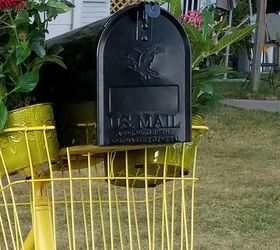 how to make a diy bicycle mailbox that s sure to stop traffic, Attaching the mailbox to the bicycle basket