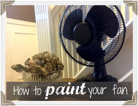 how to paint your fan