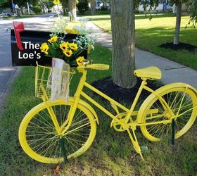 how to make a diy bicycle mailbox that s sure to stop traffic, DIY bicycle mailbox