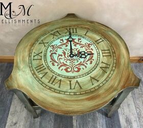 Rustic Turquoise & Copper Accent Table