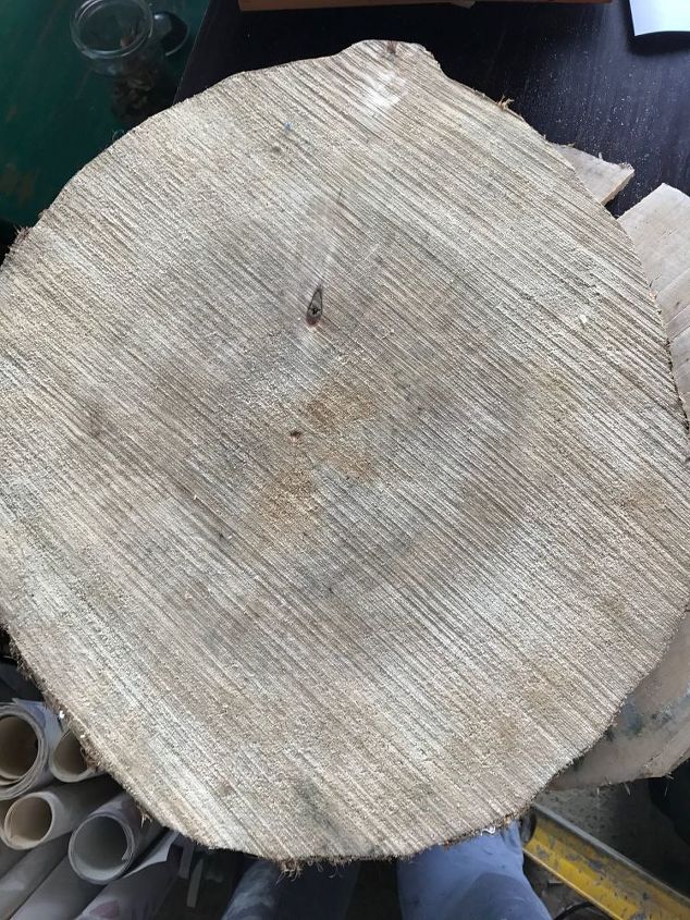 diy image trasnfer on wood slice