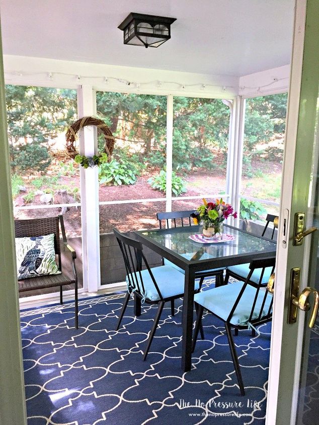 Small Screened In Porch Makeover From Drab To Fab A Day Hometalk Small Screened In Porch Makeover From Drab To Fab A Day