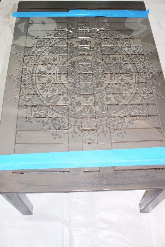 morroccan stenciled table