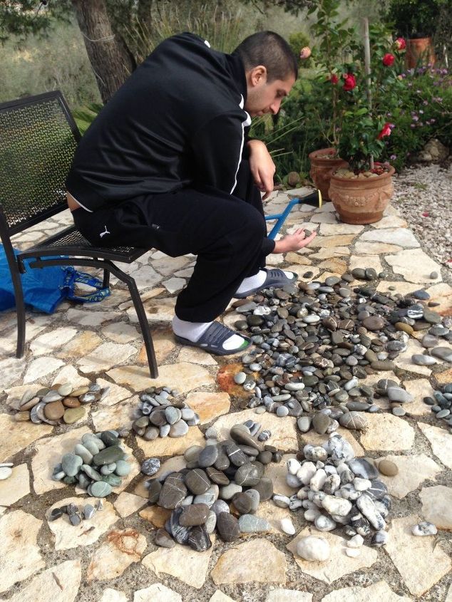 pebble mosaics pond